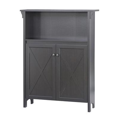 Hawksbury 2-Door Storage Cabinet Storagecabnt by Saint Birch in Espresso