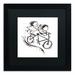 Trademark Fine Art "Bike " by Carla Martell Framed art Fabric in Black/White | 11 H x 11 W in | Wayfair ALI0498-B1111BMF