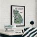 Red Barrel Studio® Illustrated Map of the State of Georgia II - Picture Frame Painting Print on in Green/White | 24 H x 16 W x 1.5 D in | Wayfair