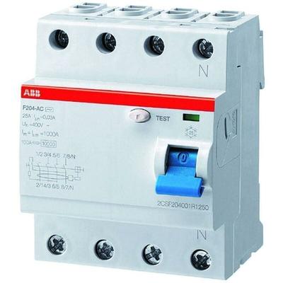 Abb F204A-40/0,03 FI-Schutzschalter 4P,Typ A,40A,30mA 2CSF204101R1400