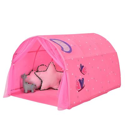 Costway Kids Bed Tent Play Tent Portable Playhouse Twin Sleeping - See details
