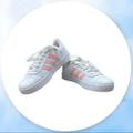 Adidas Shoes | Adidas Vl Court 2.0 Shoes White & Pink Skater Sneakers | Color: Pink/White | Size: 13g