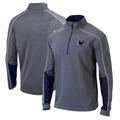 Men's Columbia Heathered Gray/Navy Penn State Nittany Lions Omni-Wick Shotgun 2.0 Quarter-Zip Pullover Top