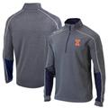 Men's Columbia Gray/Navy Illinois Fighting Illini Omni-Wick Shotgun 2.0 Quarter-Zip Pullover Top