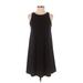 Old Navy Casual Dress - A-Line Crew Neck Sleeveless: Black Solid Dresses - Women's Size X-Small