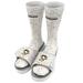 Men's ISlide White Pittsburgh Penguins Speckle Socks & Slide Sandals Bundle