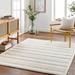 Deva 7'10" x 10' Modern Light Peach/Sage/Nutmeg/Gray/Neutral/Beige/White Area Rug - Hauteloom