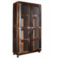 Massivmoebel24 - Vitrine 100x40 Bois de récupération laqué Multicolore freezy 30 - multicolore