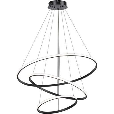 COMELY LED-Pendelleuchte, 3 Ringe (20+40+60cm), LED-Hängeleuchte 3000k / 4500k / 6500k 3 Farben,