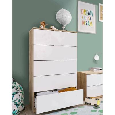 Fores Habitat S.l.u. - Kommode mit Schubladen Mesquite, Wöchentlich mit 5 Schubladen, Kommode für Image