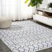 Blue/White 48 x 0.31 in Area Rug - Union Rustic Macclesfield Moroccan Cream/Navy Area Rug Polypropylene | 48 W x 0.31 D in | Wayfair