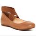 Jessica Simpson Shoes | Jessica Simpson Tan Ankle Strap Ballet Flats | Color: Tan | Size: 8.5