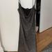 Urban Outfitters Dresses | Glitter Mini Cowl-Neck Dress From Urban | Color: Black/Silver | Size: Xs