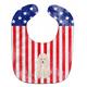 Caroline's Treasures BB3065BIB Patriotic USA Poodle White Baby Bib, 10 x 13", Multicolor