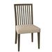 Saloom Furniture Skyline Slat Back Side Chair Wood/Upholstered in Brown | 36 H x 19 W x 19 D in | Wayfair 24SU-Nantucket-Sahara