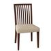 Saloom Furniture Skyline Slat Back Side Chair Wood/Upholstered in Brown | 36 H x 19 W x 19 D in | Wayfair 24SU-Walnut-Oxford