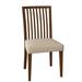 Saloom Furniture Skyline Slat Back Side Chair Wood/Upholstered in Brown | 36 H x 19 W x 19 D in | Wayfair 24SU-Aurora-Impression