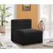 Armless Chair - Everly Quinn Enso Velvet Modular Armless Chair Velvet in Black | 30.5 H x 31.5 W x 31.5 D in | Wayfair