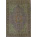 Traditional Over-dyed Tabriz Persian Area Rug Hand-knotted Wool Carpet - 8'3" x 10'9"
