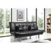 Lionel 74 in. W Armless Faux Leather Straight Sofa - 38"L x 74"W x 34"H