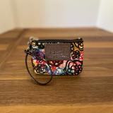 Coach Bags | Coach Poppy Floral Blossom Graffiti Small Wristlet | Color: Orange/Pink | Size: Os