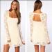 Free People Dresses | Free People Cream Lace Flirt For You Mini Dress Size S/P | Color: Cream | Size: S/P