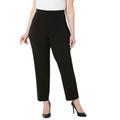 Plus Size Women's Right Fit® Curvy Slim Leg Pant by Catherines in Black (Size 28 W)