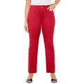 Plus Size Women's Secret Slimmer® Pant by Catherines in Classic Red (Size 28 W)