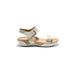 Wide Width Women's Dominica Sandal by Hälsa in Gold (Size 7 1/2 W)