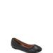 Lucky Brand Emmie Ballet Leather Flats in Black, Size 11