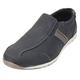 Oakenwood Mens Shoes - Faux Leather Pumps Slip On Casual Fashion Trainers - Shoes for Men Soft Summer Loafer Trainers in Mens Trainers Size 10 UK Black