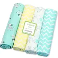 Couverture super douce en coton pour bébé drap de lit pour nouveau-né bonne qualité 4 pièces par