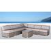 LSI 8 Piece Rattan Sectional Seating Group with Cushions