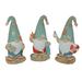 Beach Garden Gnomes Indoor Outdoor Home Decor Coastal (Set Of 3) - 9.25 X 5.5 X 3.5 inches