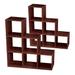 ClosetMaid 3 Tier Wooden Cubical Organizer for Added Storage, Dark Cherry (2 Pk) - 31