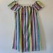 J. Crew Dresses | J-Crew Womens Size 2 Striped Off The Shoulder Dress | Color: Blue/Pink | Size: 2