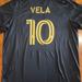 Adidas Shirts | 2021 Adidas Los Angeles #10 Vela Authentic Home Soccer Jersey Black Gold Fl9602 | Color: Black/Gray | Size: M