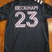 Adidas Shirts | 2020/21 Adidas Inter Miami Cf #23 Beckham Away Soccer Jersey Black / Pink Eh8637 | Color: Black/Gray | Size: L