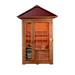 SunRay Saunas Bristow 2-person Outdoor Traditional Sauna, Wood in Brown | 98 H x 51 W x 51 D in | Wayfair 200D2