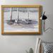 Rosecliff Heights Caribbean Sails II - Picture Frame Painting on Canvas Canvas, Solid Wood in White | 24 H x 36 W x 2.5 D in | Wayfair