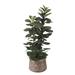 Primrue Artificial Fiddle Leaf Fig Tree in Planter Polyester/Metal | 56 H x 22 W x 22 D in | Wayfair CFB889D910234267BCD388DEA04374BE