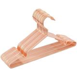 Rebrilliant Amelea Set Of 20 Children Sized Metal Clothes Hangers, Rose Gold Metal in Yellow | 0.2 W in | Wayfair 4922941B9ACA4B878F50ABD5A5403053