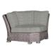 Summer Classics Rustic Woven Sectional Corner Wicker/Rattan in Gray | 32 H x 48 W x 48 D in | Outdoor Furniture | Wayfair 376924+C058H4325N