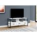 Tv Stand / 48 Inch / Console / Media Entertainment Center / Storage Drawers / Living Room / Bedroom / Laminate / Metal / White / Black / Contemporary / Modern - Monarch Specialties I 2615