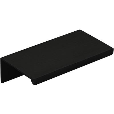 Alu Möbelgriff searl 70 mm schwarz eloxiert Aluminium gebürstet Griff-Profilleiste Schubladengriff Image