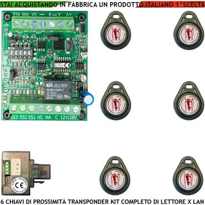 Chiave Elettronica di Prossimità Alimentazione 12 v Uscita Relè Contatto c.nc.na 2 a a 24 v