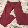 American Eagle Outfitters Jeans | American Eagle Outfitters Burgundy Jeggings | Color: Red | Size: 2