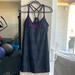 Athleta Dresses | Athleta Black Long Swim Dress Without Bottoms. Size Medium | Color: Black/Purple | Size: M