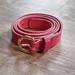 J. Crew Accessories | J.Crew Pink Italian Leather Belt Goldtone Buckle, S | Color: Pink | Size: Os