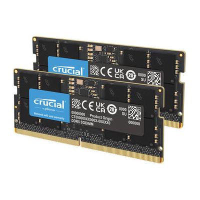 Crucial 16GB DDR5 4800 MHz SO-DIMM Memory Kit (2 x 8GB) CT2K8G48C40S5